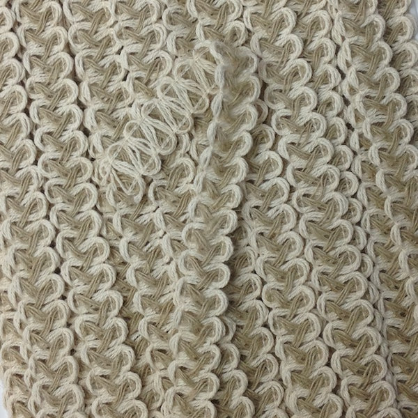 GIMP BRAID Looped 15mm Jute