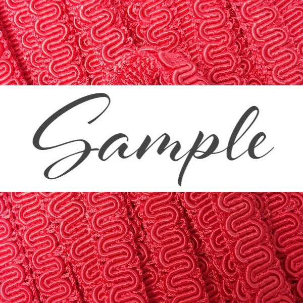 GIMP BRAID Scroll 15mm Cherry Red - Image 2