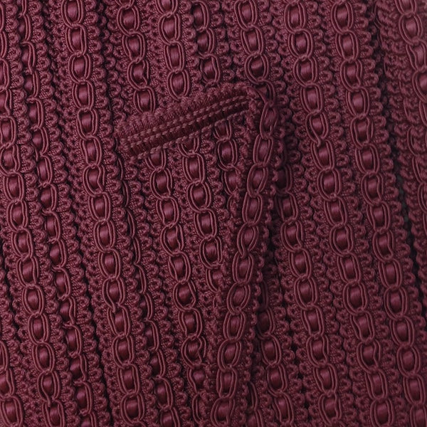 GIMP BRAID Fancy 15mm Maroon