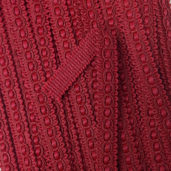 GIMP BRAID Fancy 15mm Love Red