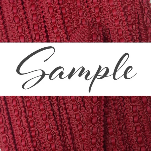 GIMP BRAID Fancy 15mm Love Red - Image 2
