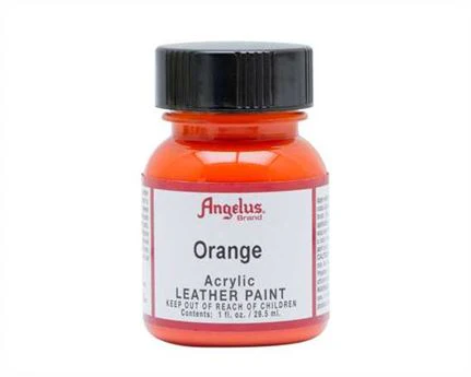 ANGELUS Acrylic Leather Paint Orange - Image 3