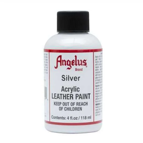 ANGELUS Acrylic Leather Paint Silver - Image 2