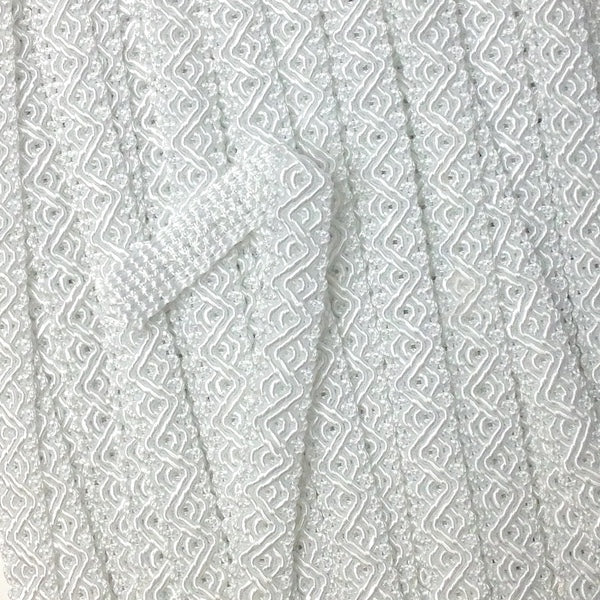GIMP BRAID Ziggy 12mm SP1 White