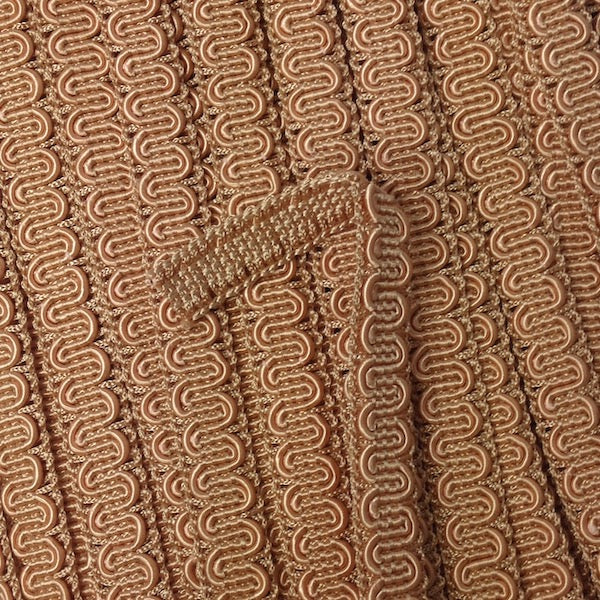 GIMP BRAID Scroll 15mm Sun Tan