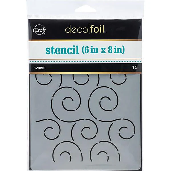 ICRAFT Stencil Swirls