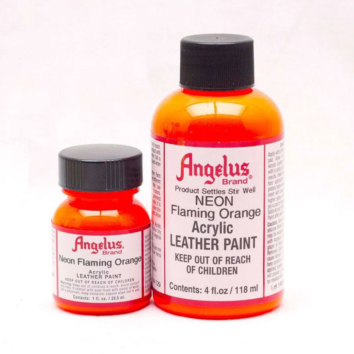 ANGELUS Acrylic Leather Paint Flaming Orange Neon