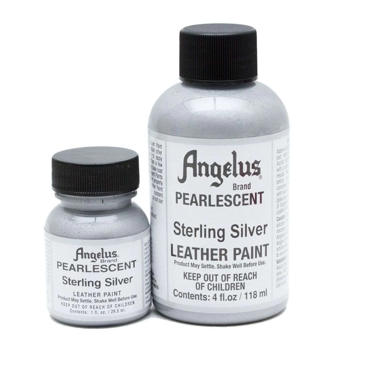 ANGELUS Acrylic Leather Paint Sterling Silver Pearlescent