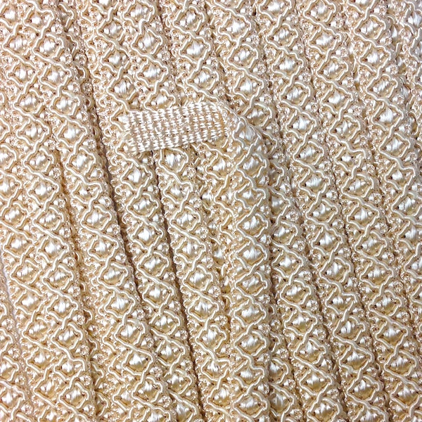 GIMP BRAID Zag 12mm Wheat