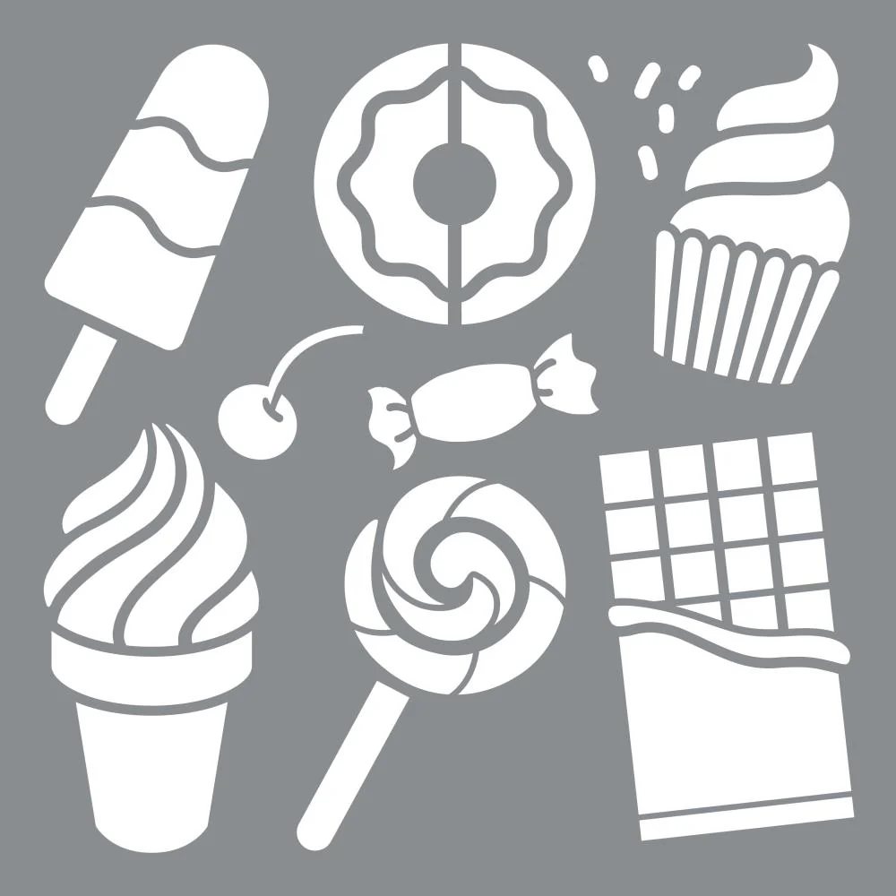 AMERICANA Stencil Dessert Anyone?