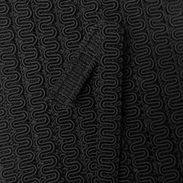GIMP BRAID Scroll 15mm Black