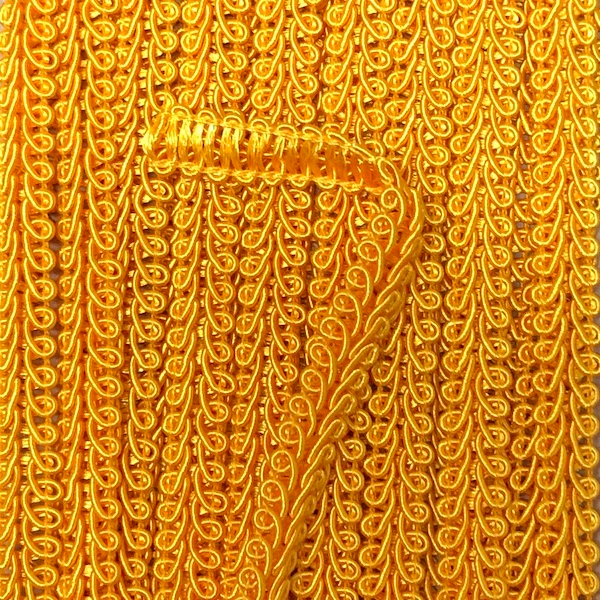 GIMP BRAID French 8mm Yellow Gold