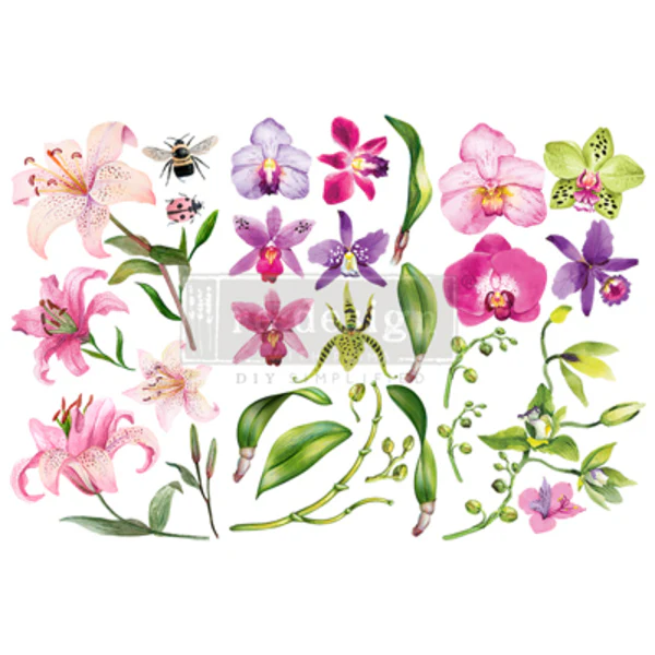 REDESIGN Rice Paper Sunset Tropics 30 x 15cm 3PK
