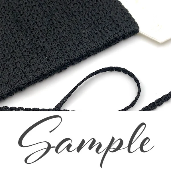 GIMP BRAID Looped 5mm Black - Image 2