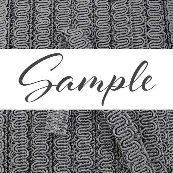 GIMP BRAID Scroll 15mm Mid Grey - Image 2