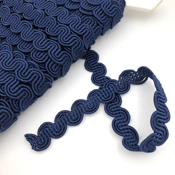 GIMP BRAID Curved 13mm Navy