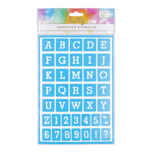 SULLY Stencil Adhesive Alpha Block