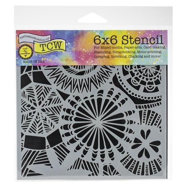 TCW Stencil Floral Spectacle