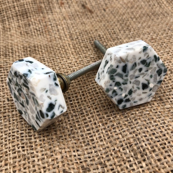 STONE KNOB Miccah Hexagon