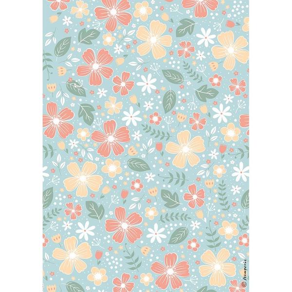 STAMPERIA Rice Paper Flowers A4