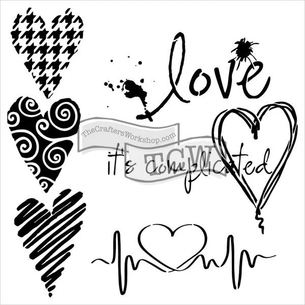 TCW Stencil Hearts