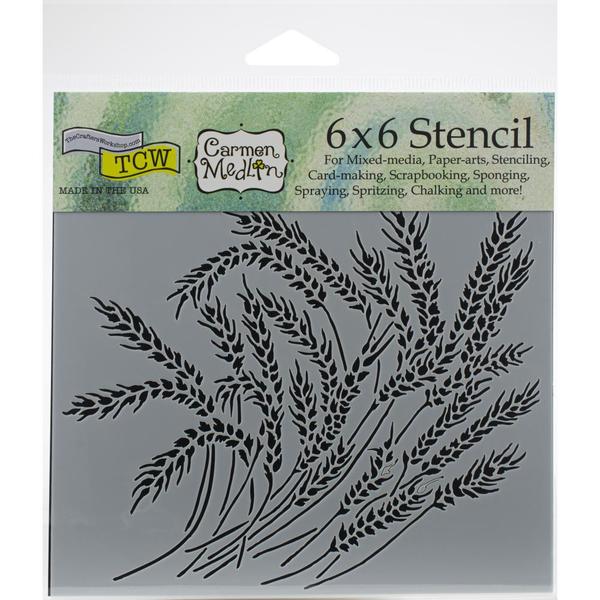 TCW Stencil Wheat Stalks