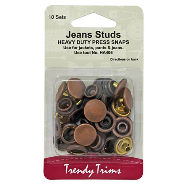 Press Snaps Jeans Studs