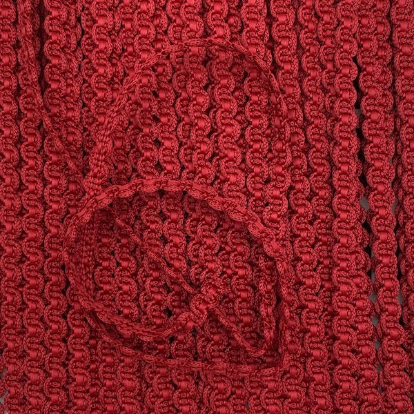 GIMP BRAID Link 8mm Claret