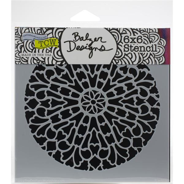 TCW Stencil Old Circle Grate