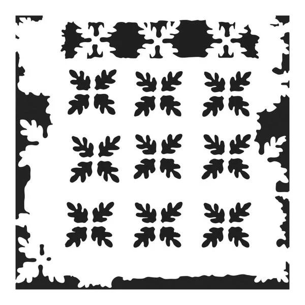 TCW Stencil Pine Needle Print