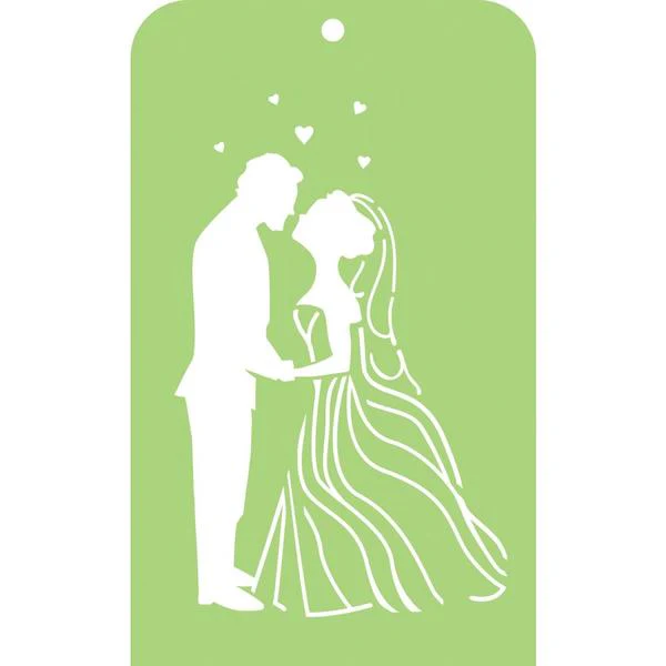 KAISERCRAFT Stencil Bride & Groom