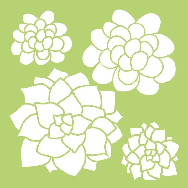 KAISERCRAFT Stencil Succulents