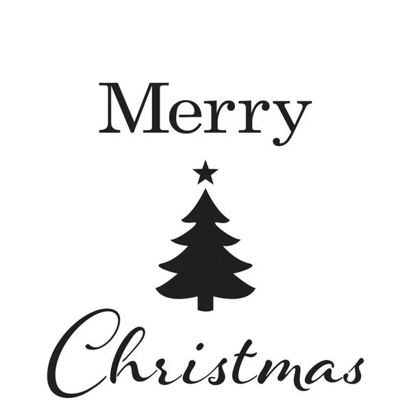 TCW Stencil Merry Tree