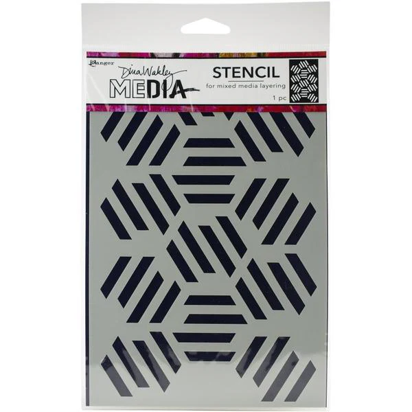 RANGER Stencil Fractured Hexagons