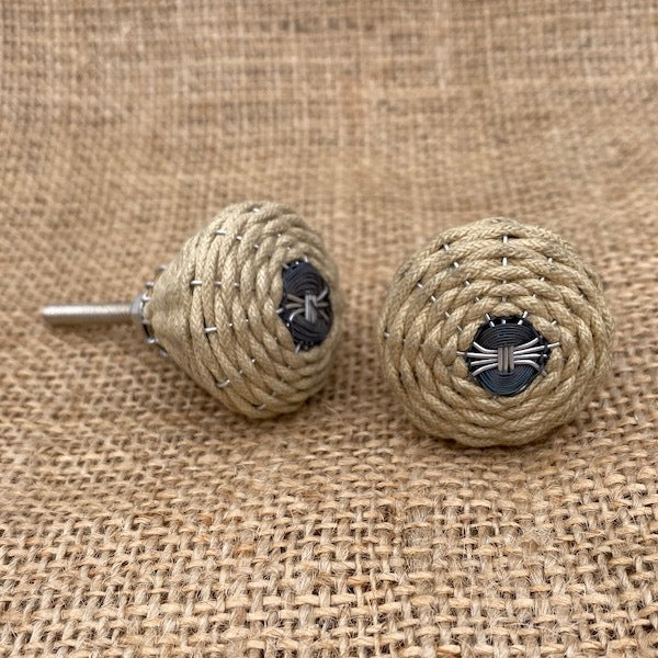 CANE KNOB Knob Round Basket