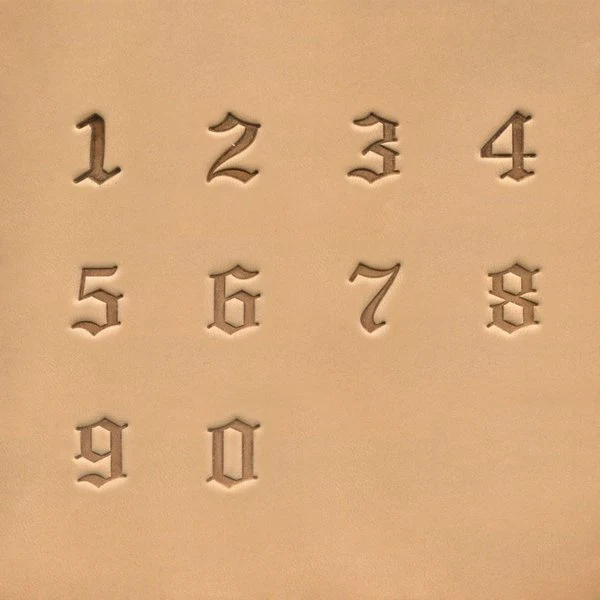 IVAN Old English Number Stamp Set