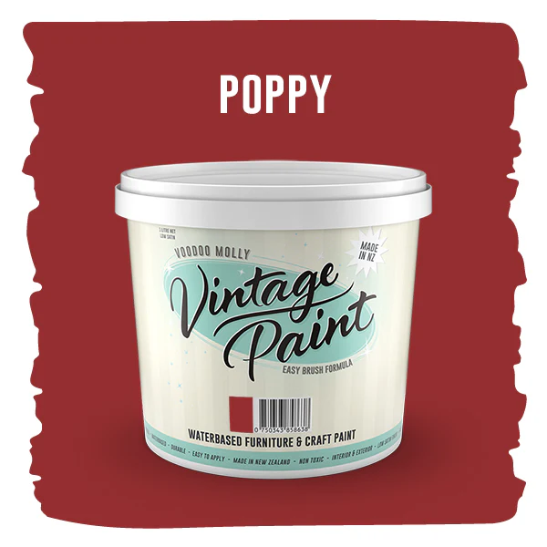 Vintage Paint Poppy