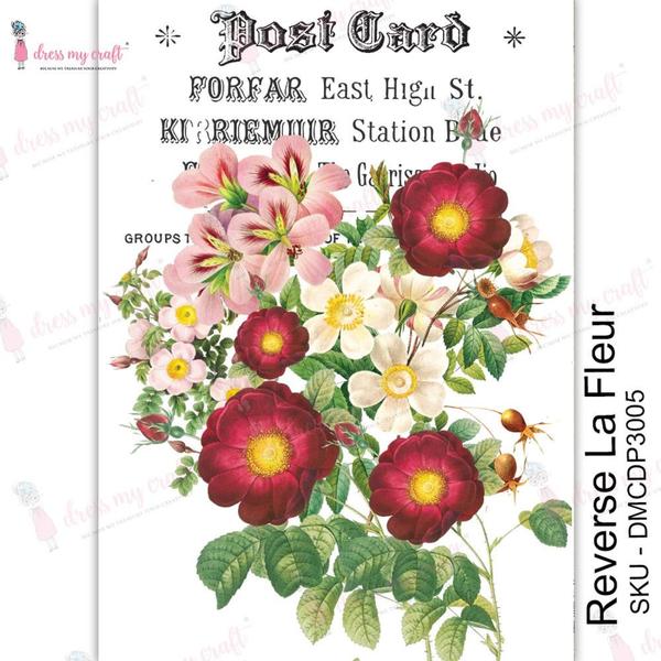 DRESS MY CRAFT Water Transfer Reverse La Fleur