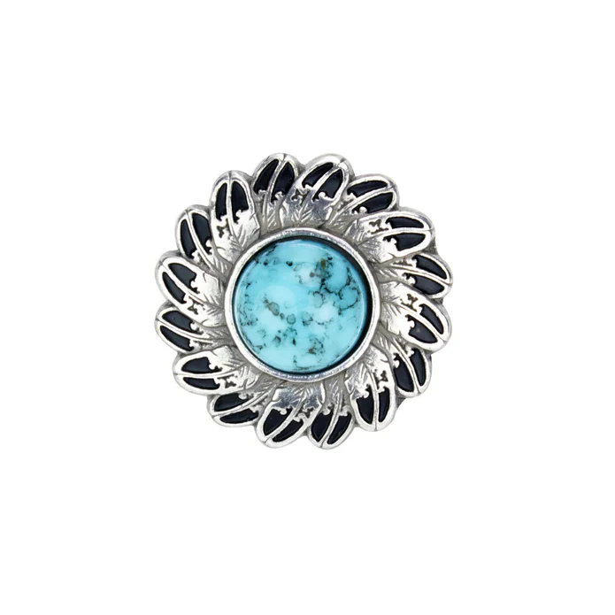 IVAN Turquoise Feather Concho - Image 5