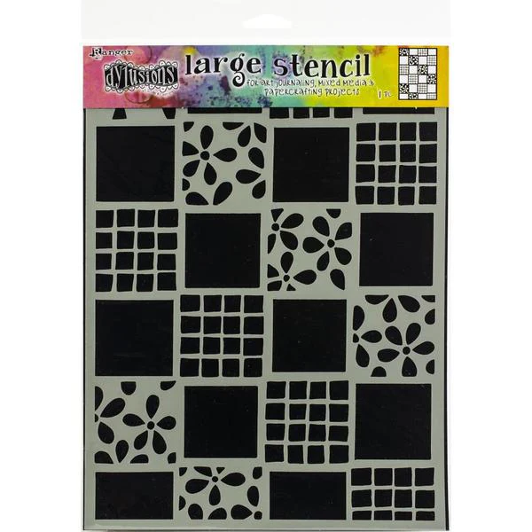 DYLUSIONS Stencil Square Dance