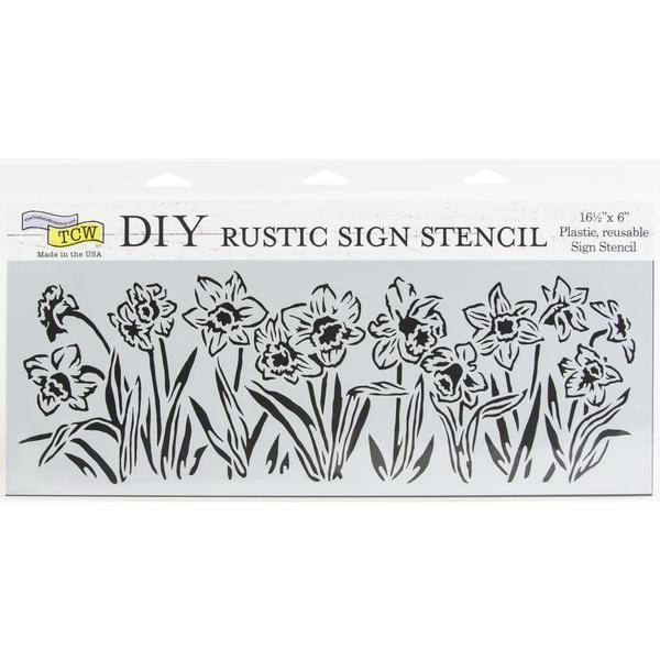 TCW Stencil Daffodils
