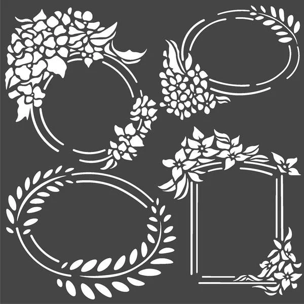 STAMPERIA Stencil Labels Hortensia