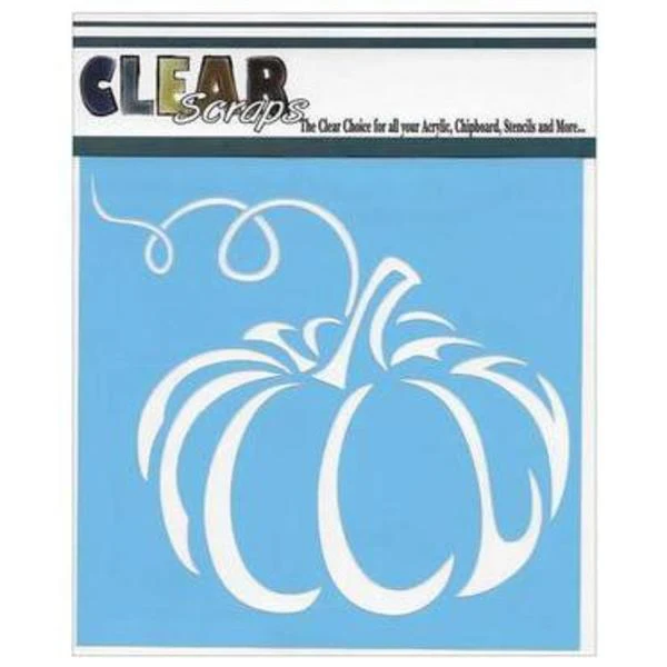 CLEAR SCRAPS Stencil Pumpkin