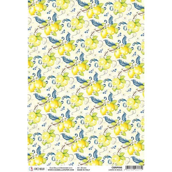 CIAO BELLA Rice Paper Limoni di Sicilia A4