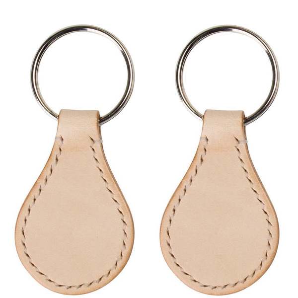 PROJECT KIT Oliver Leather Round Key Chains 2PK