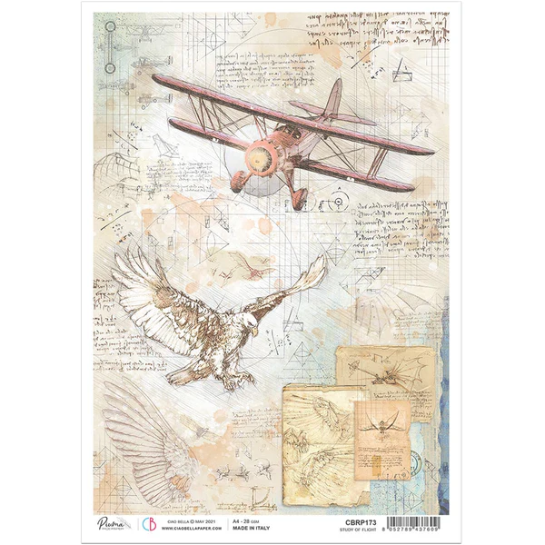 CIAO BELLA Rice Paper Study of Flight A4
