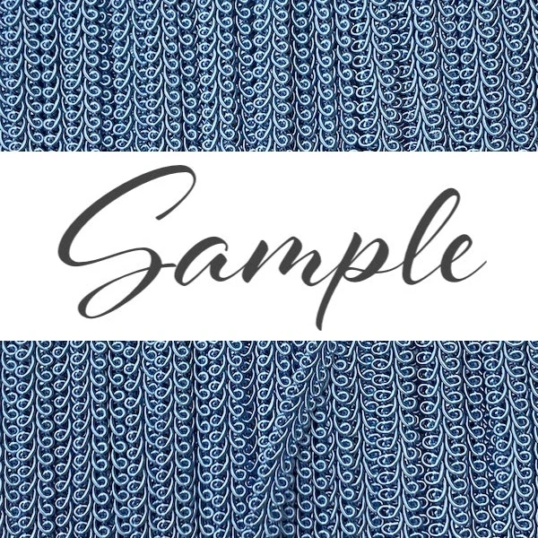 GIMP BRAID French 8mm Saxe Blue - Image 2