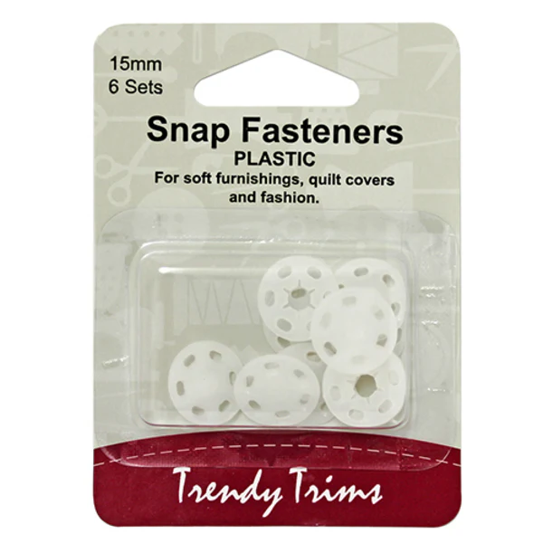 TRENDY TRIMS Plastic Snap Fasteners