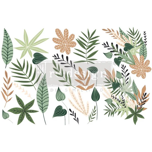 REDESIGN Transfer Greenery House 15 x 30cm 3PK