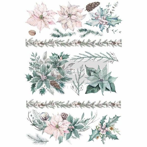 REDESIGN Decor Transfers Evergreen Florals